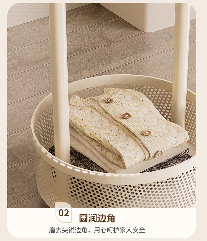 Quanpinwu Clothes Rack, Hanger, Drying Rack, Floor-Standing, Home Use, Coat And Hat Stand, Movable with Wheels, Clothes Storage Rack for Bedroom And Dormitory, 100cm 2