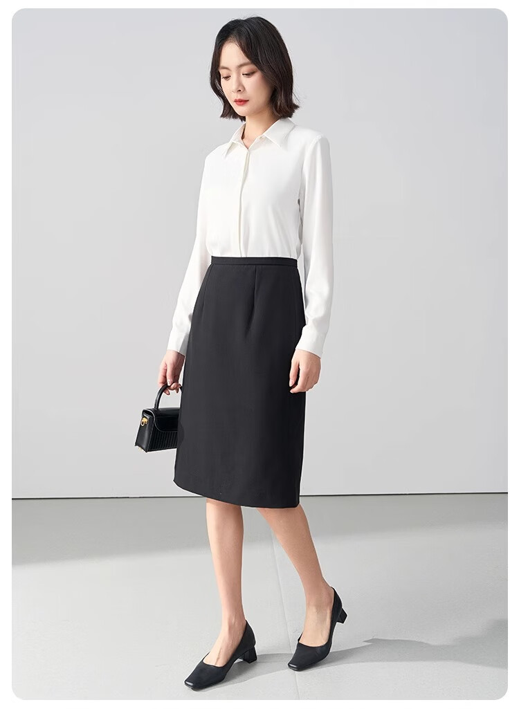 Bodexiaojie Black Interview Skirt, Women's Short Skirt, Professional Pencil Skirt, Formal Bodycon Skirt, Suit Skirt 19