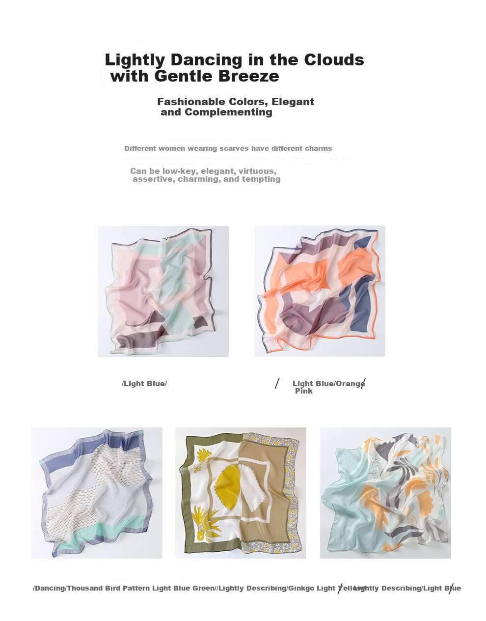 Hangsilu Silk Scarf for Women, Mulberry Silk Scarf, Square Scarf, Pearl Shawl, Birthday And Holiday Gift for Mom 2