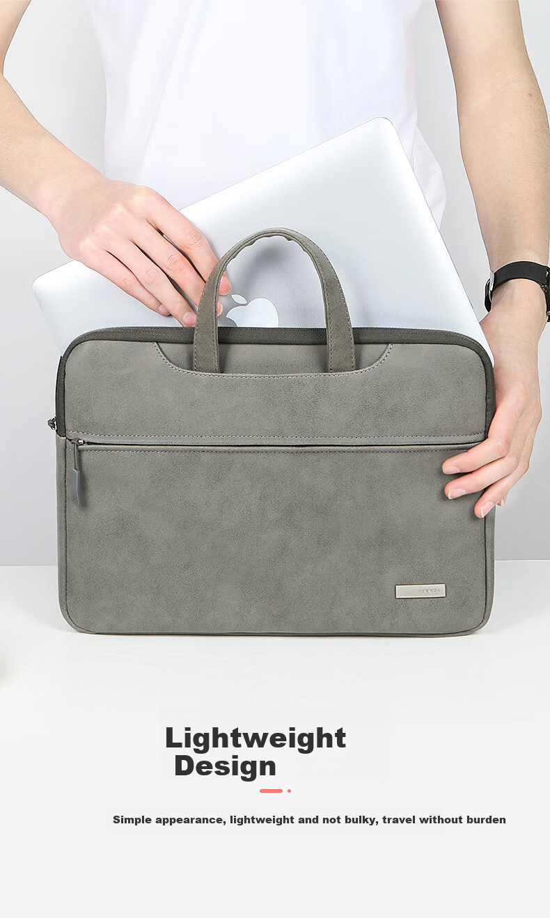 BRINCH Women's Handheld Laptop Bag, 15.6-Inch, Suitable for Xiaomi And Huawei, Large Capacity, Slim Laptop Bag 2