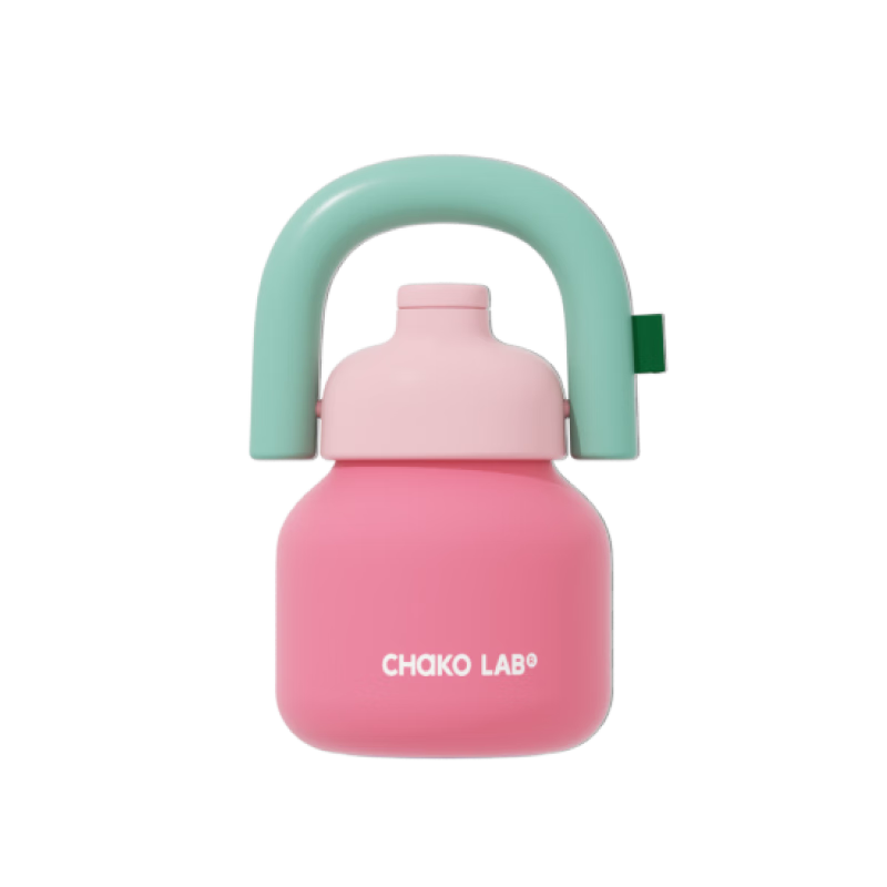 Chakolab Large Capacity Summer Insulated Cup, Portable Straw Water Bottle, Office Thermos, Stainless Steel High-Aesthetic Handle Mug