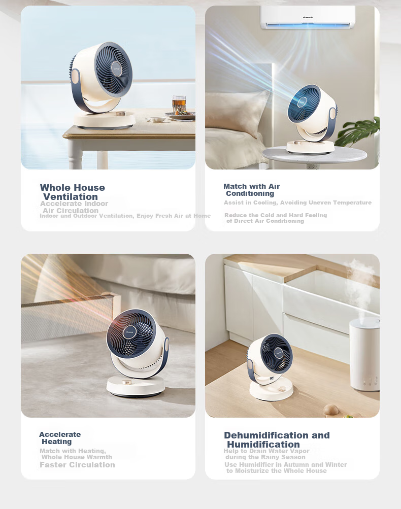 AIRMATE Air Circulation Fan Remote Control Home Desktop Electric Fan Quiet Energy-Saving Clothes Drying Circulation Ventilation Oscillating Small Fan Air Conditioner Companion FA15-RD278 14