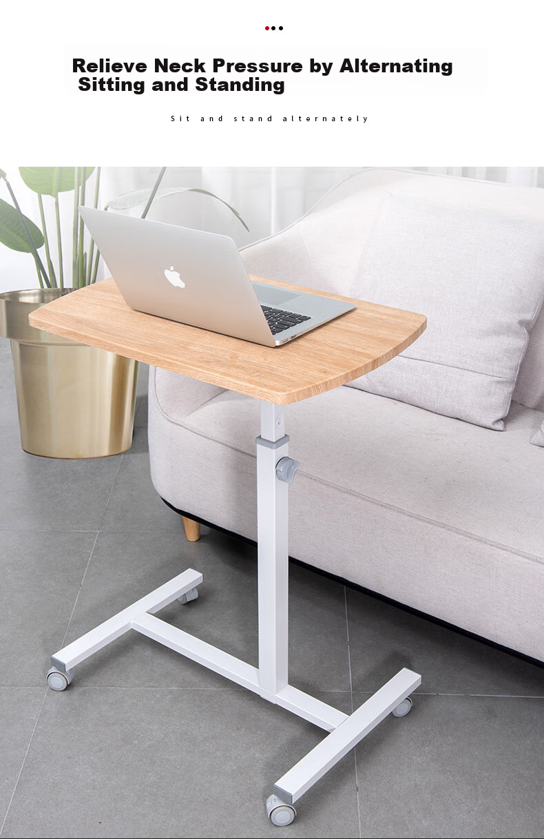 ECOLUS ERGODESK Mobile Height Adjustable Desk, Standing Desk, Computer Desk, Study And Lecture Pneumatic Height Adjustable LTT806WL 6