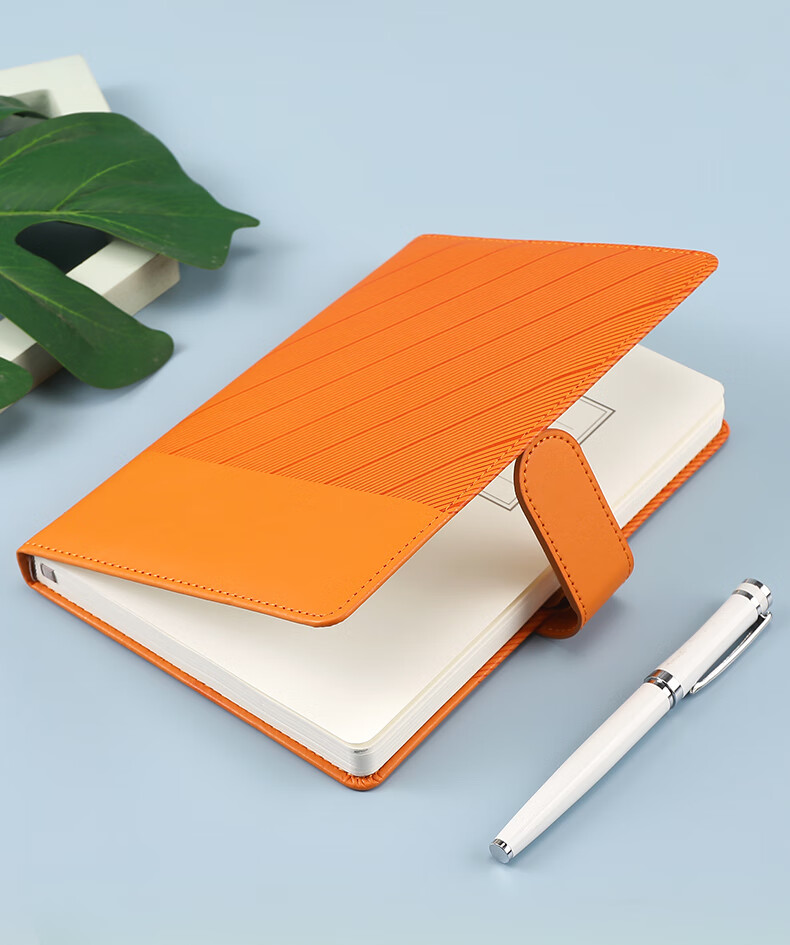 Zhongjian Stationery A5 Notebook Fashion Simple Thickened Student Customizable Orange 16