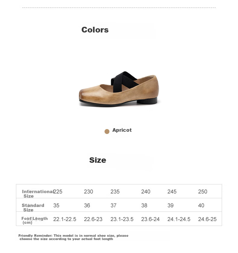 Daphne Ballet Flats for Women, Lace-Up, Slip-On, Pig Nose Sandals, Leather Shoes, Chunky Heel French Mary Jane Shoes, Suitable for Wearing with Dresses 3