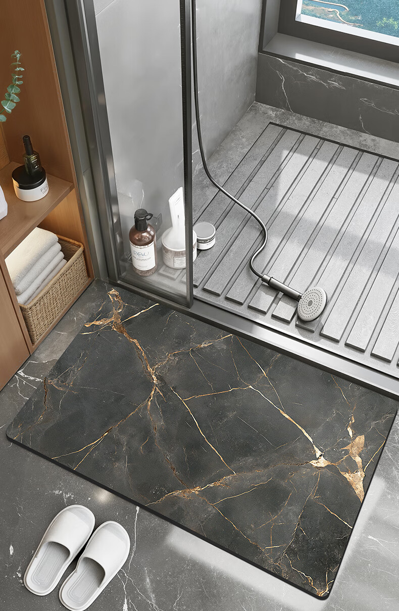 Dajiang Bathroom Floor Mat Non-Slip Absorbent Toilet Rug 40x60cm 8