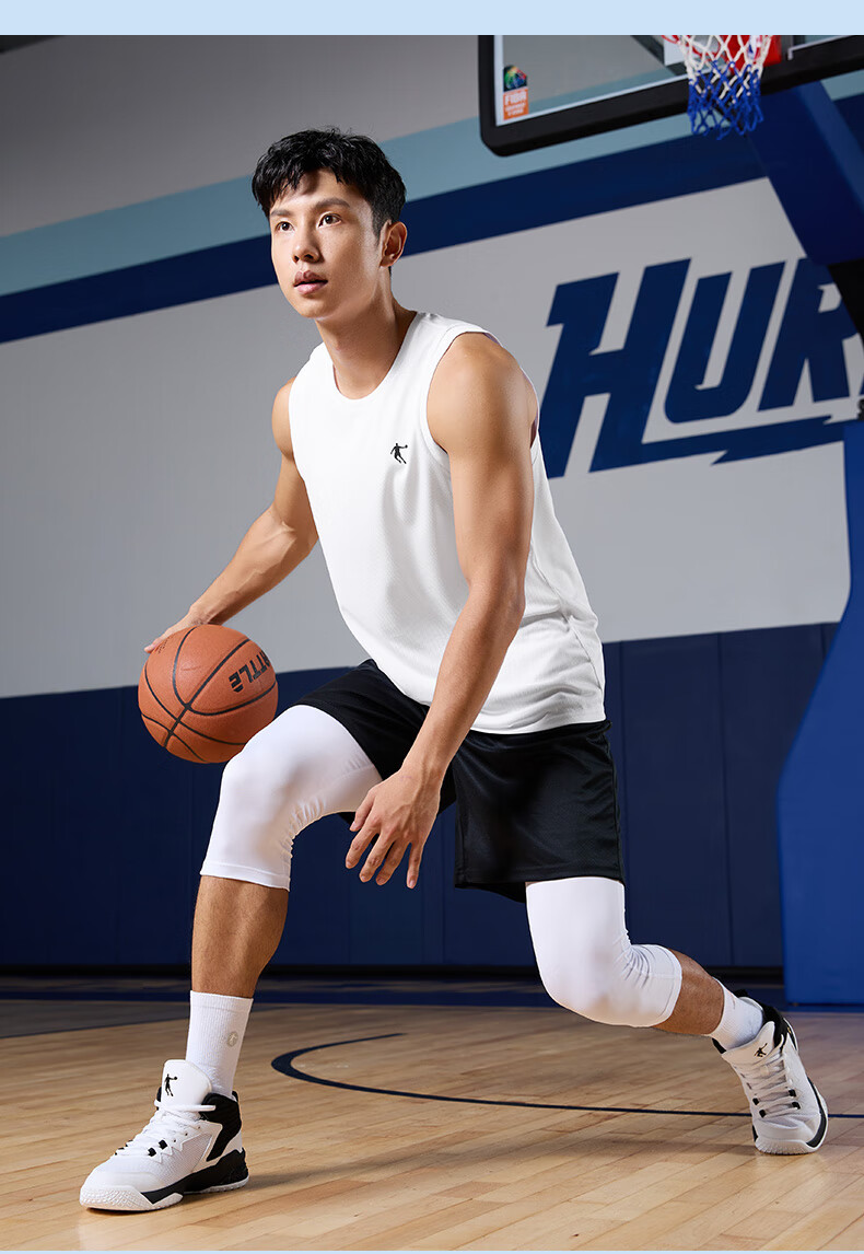 QIAODAN Men's Sports Set, Basketball Uniform, Moisture-Wicking Quick-Dry Vest And Shorts Two-Piece Set, Athletic Wear Jersey 20