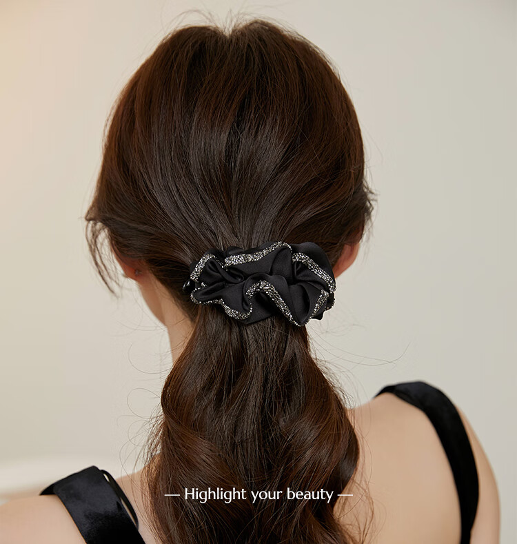CHIMERA Hepburn Style Ponytail Twist Pleated Fabric Barrette Hair Clip Hair Accessory for Women Qixi Festival Gift 1
