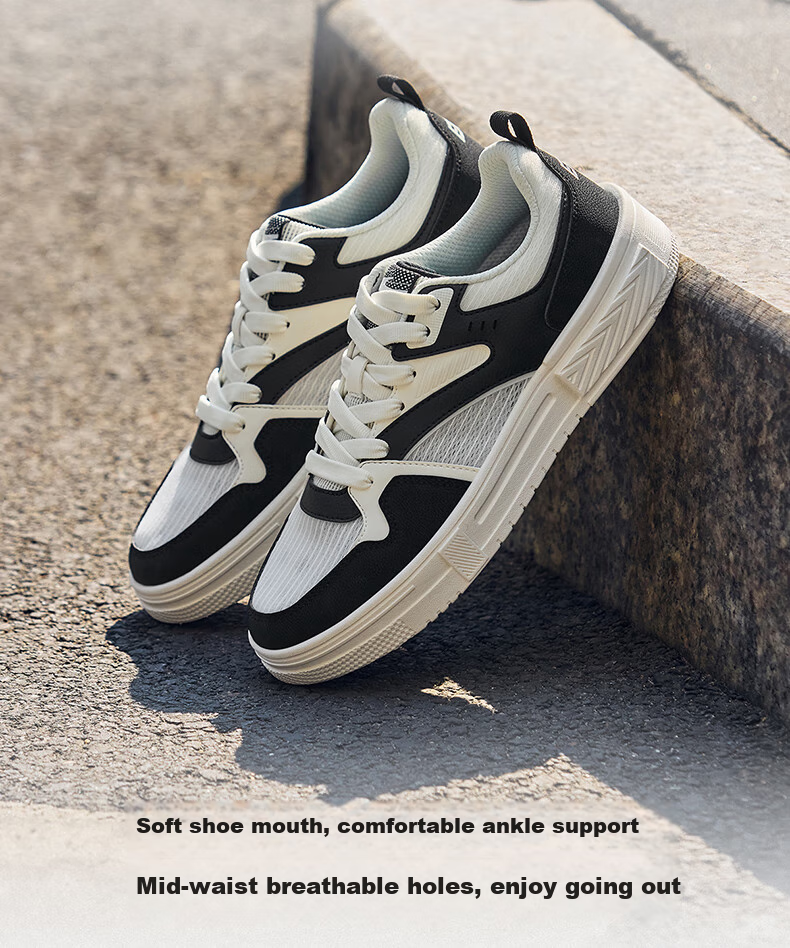 ERKE Women's Sneakers, Summer New Style Breathable Versatile Casual Shoes, Thick-Soled Comfortable Sports Shoes | Wanku 3 10