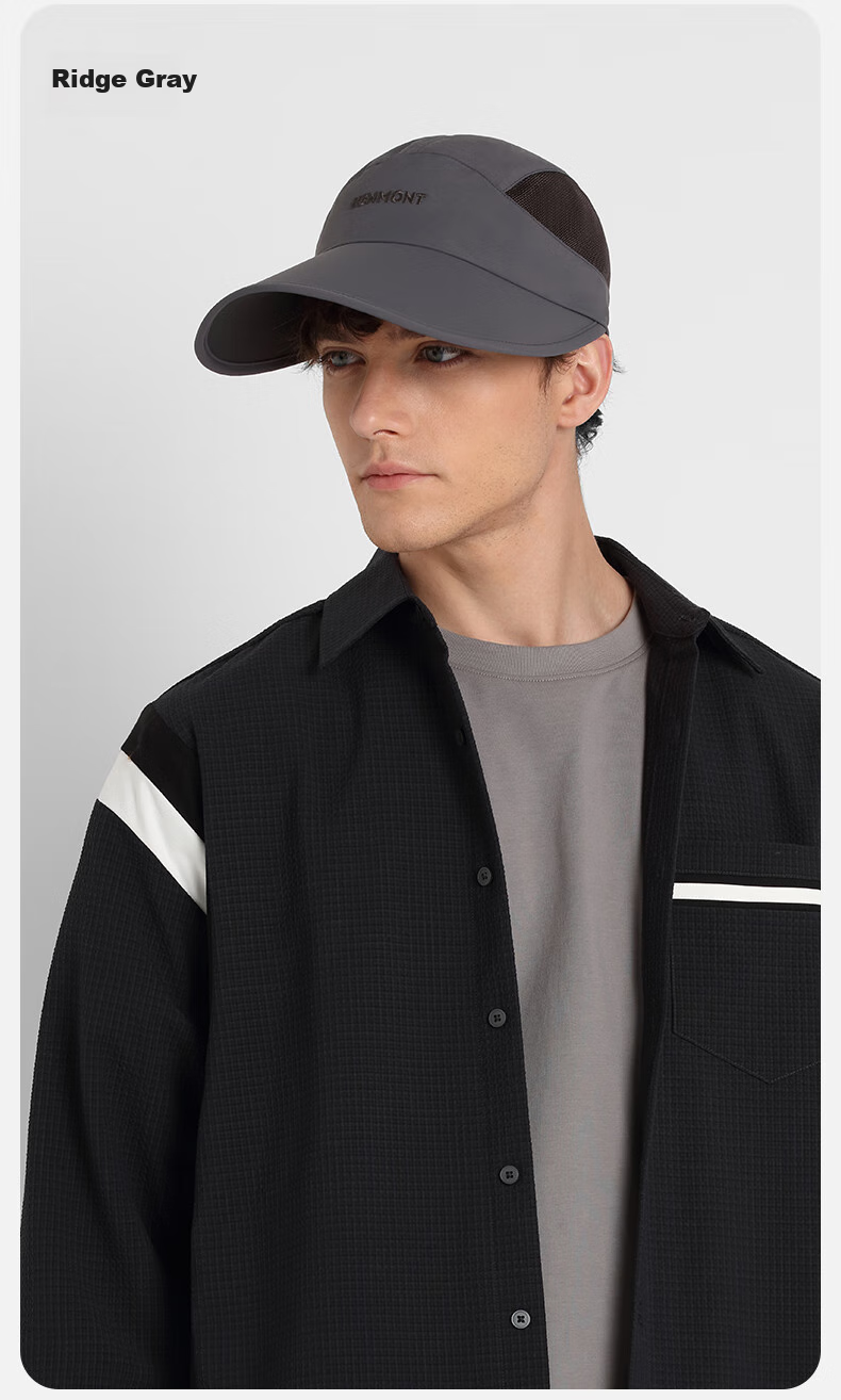 Kenmont Portable Breathable Mesh Baseball Cap for Men, Summer Extended Brim Sun Protection Lightweight Sun Hat Km-6036 7