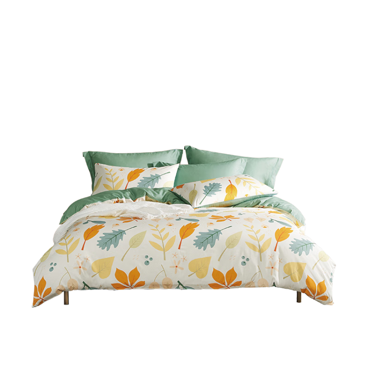 LOVO Luolai Home Textile 100% Cotton Three-Piece Set Single Bed Sheet 150*215cm Student Dormitory