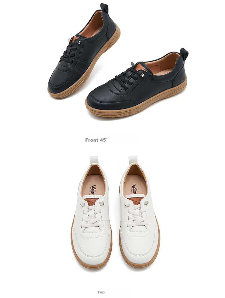 Walker Shop Aokasuo Retro White Sneakers for Women, Spring And Summer Fashionable Training Shoes, Women's Sports Casual Skateboard Shoes V141001 10