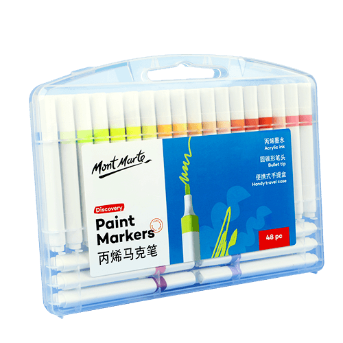 ARTECHO Direct Liquid Acrylic Marker Soft Tip Color Pen Washable Red 3-Pack for Kids CS-ATOD28*3 Art Education