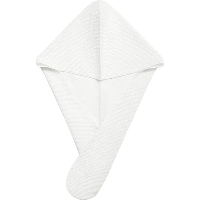Koudailvxing Disposable Hair Drying Cap for Hotel And Business Trips, Portable, Soft, Super Absorbent, No-Wash Hair Drying Cap 2/Piece
