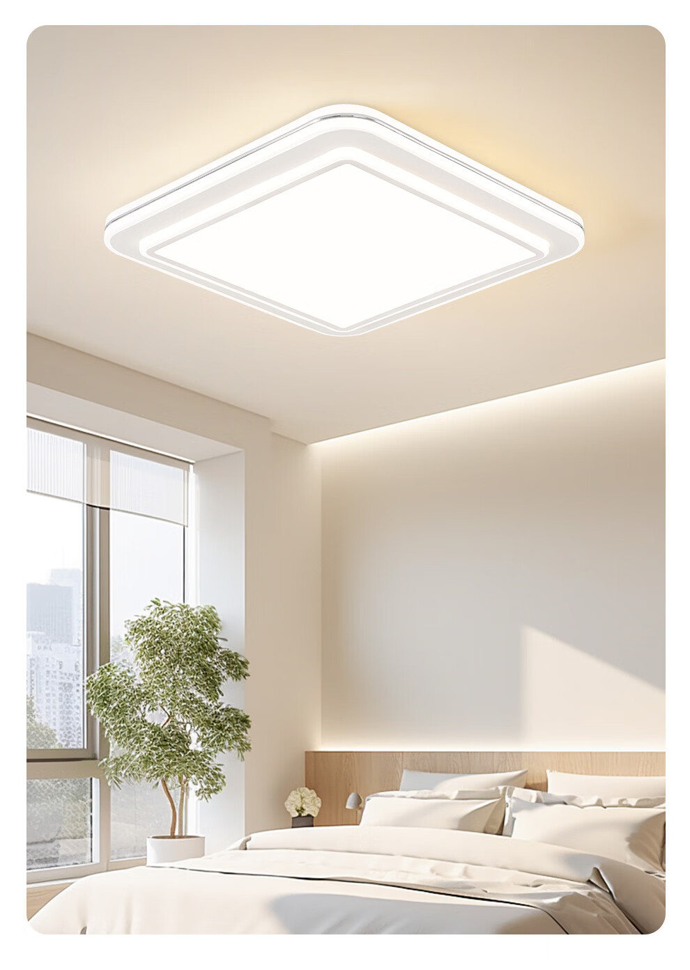 NVC Ceiling Light Living Room Main Lamp Bedroom Full Spectrum Eye Protection Luxury Smart Control LED with Installation 16