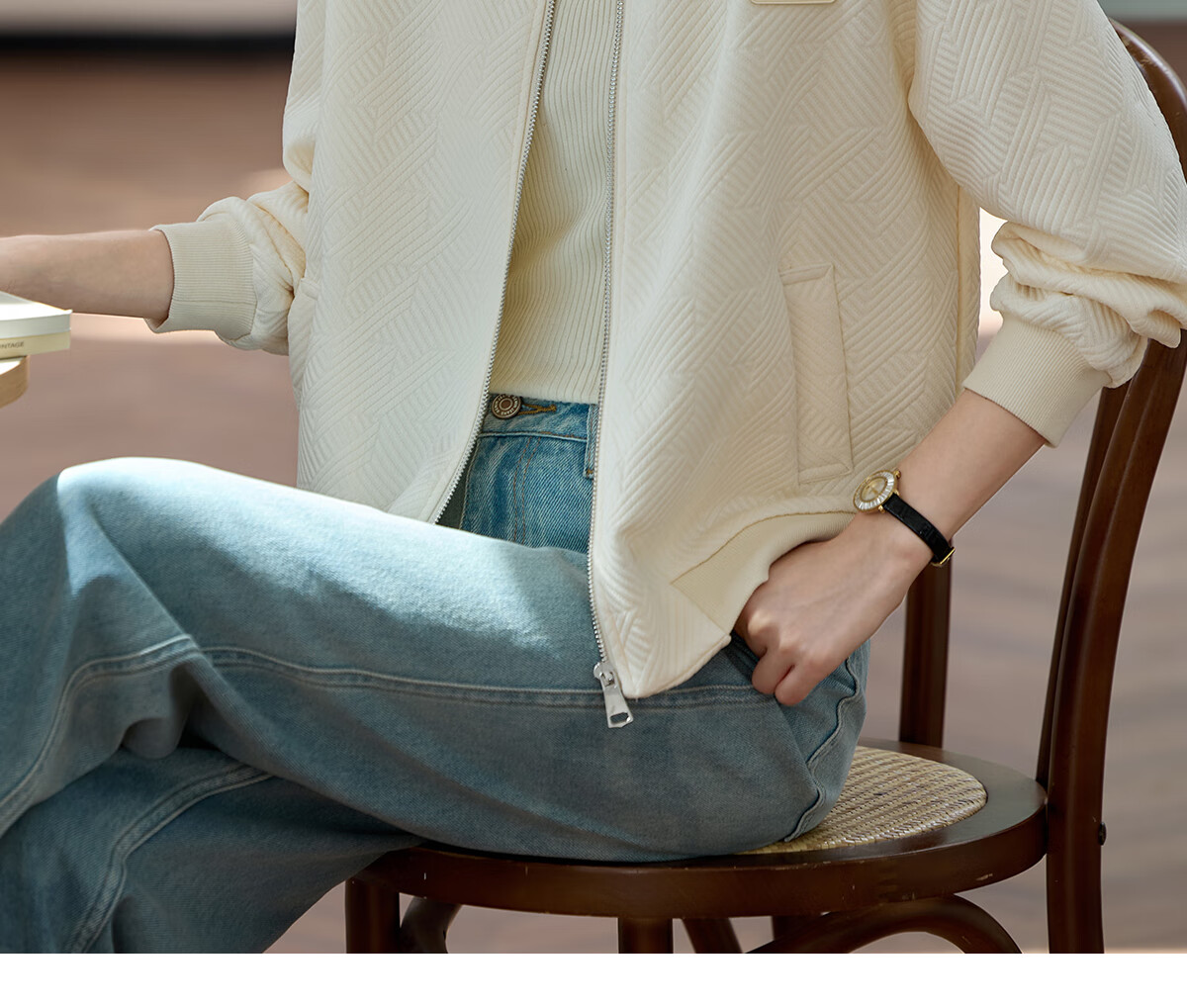 Taxiang Women's Short Jacket, Spring And Autumn Baseball Style Coat, Korean Version Cardigan, Casual Outerwear, T143U2035 20
