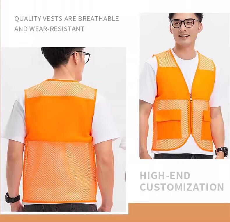 Laorui Work Vest, Summer Logistics Delivery, Instant Food Delivery Rider, Mesh Breathable Workwear Vest, Customizable 8