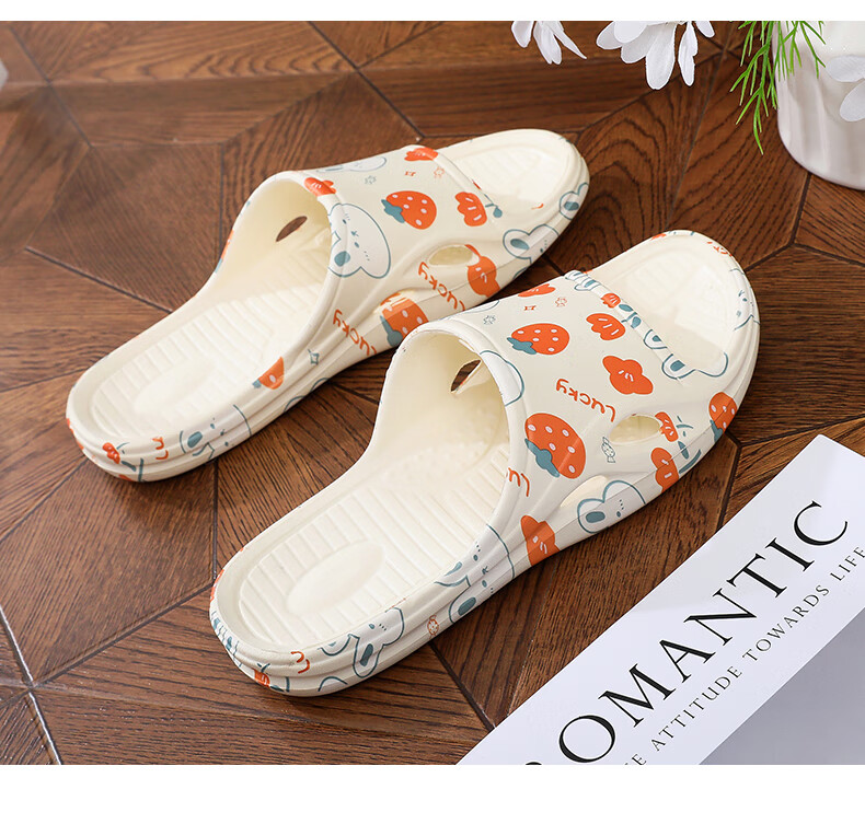 XGGC Maternity Non-Slip Slippers for Women, Indoor Home Bathroom Shower Quick-Drying Soft Sole EVA Sandals, Beige, Size 37-38 14
