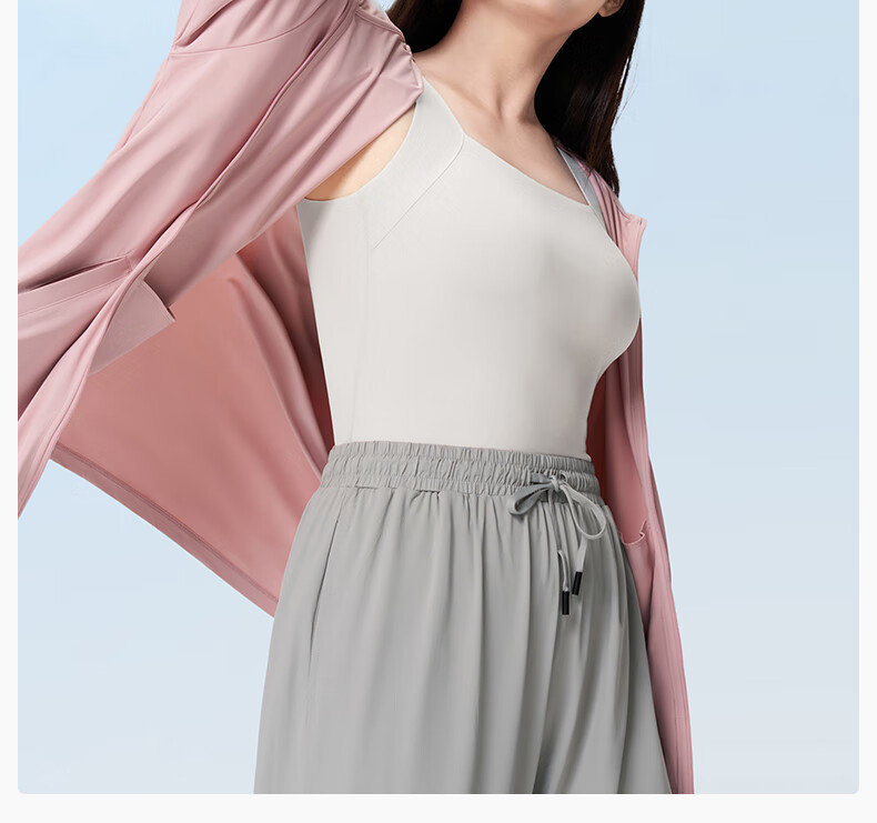 Guniangjia Sun Protection Clothing, Original Yarn Ice Silk Breathable, Women's Outdoor UV Protection, Lightweight Women's Jacket, Large Size Loose Sun Protection Garment 2