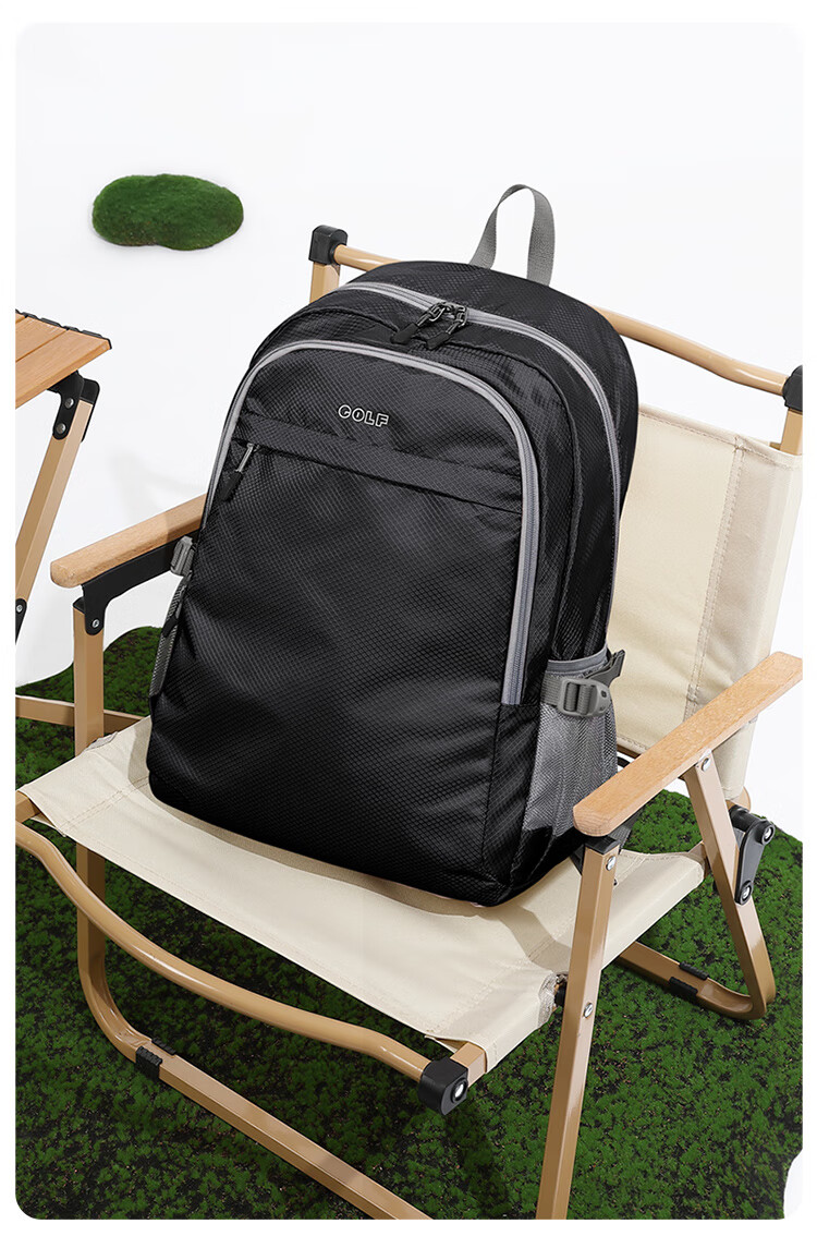GOLF Foldable Backpack for Men And Women, Water-Resistant Outdoor Travel Sports Bag, Lightweight Student Schoolbag 11