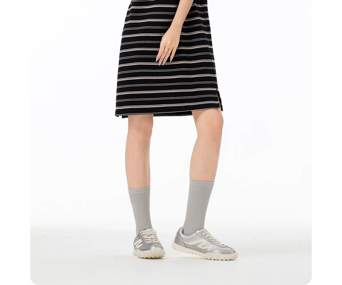 CAMEL Outdoor Polo Dress 2025 Spring Summer Elegant Short Sleeve T-Shirt Dress Women Loose Small Size Polo Dress L 3