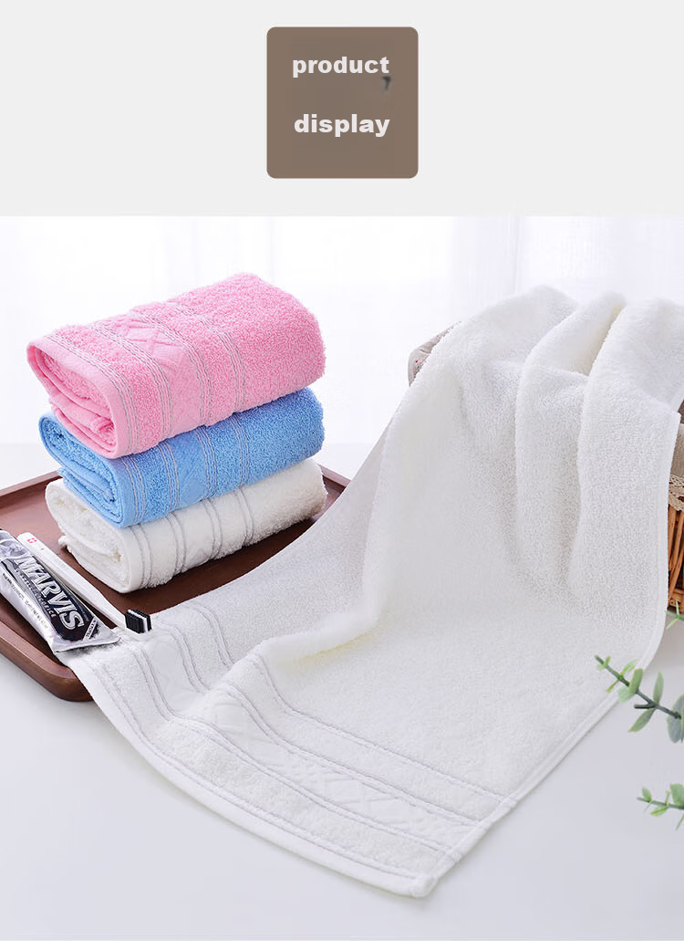 Grace Towel, Combed Cotton Towel, Single Boxed Face Towel, 34*72cm, Random Color, W0403 9
