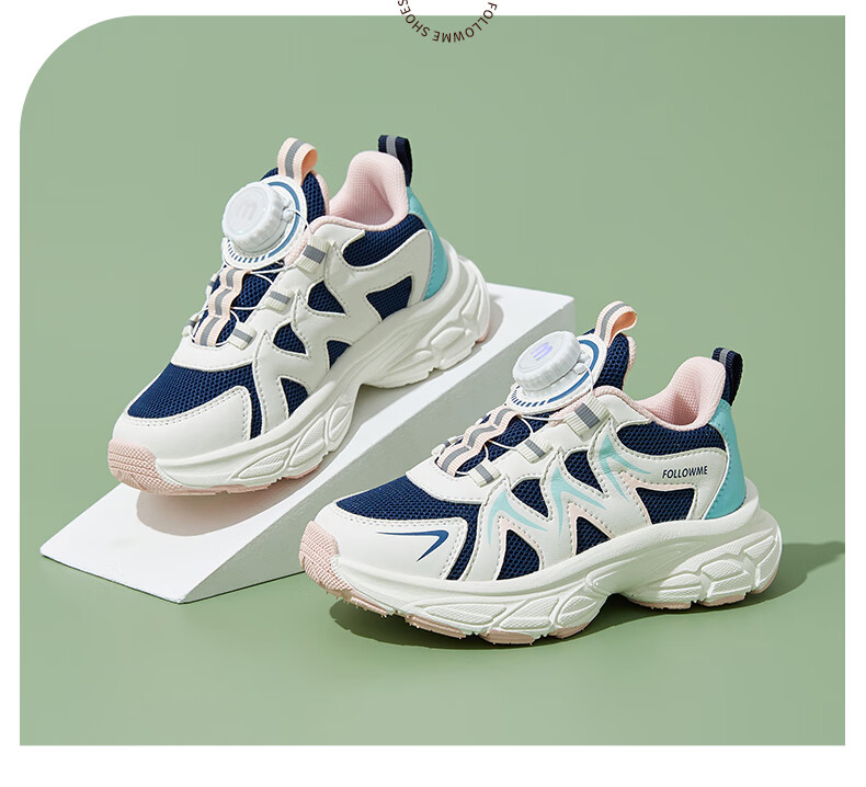 Follow Me Kids Sports Shoes Spring Summer Mesh Breathable Casual Shoes Boys Girls School Running Shoes Black Size 37 9