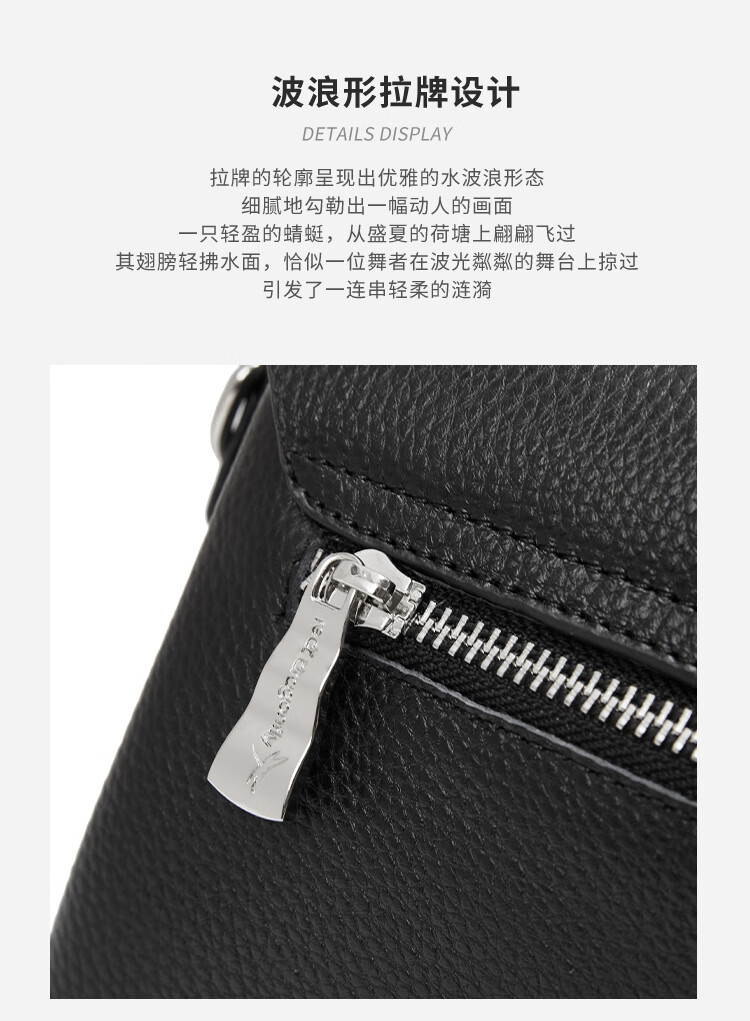 RED DRAGONFLY 2026 New Women's Handbag, Top-Grain Leather Crossbody Shoulder Bag, Birthday Gift for Mom, with Shoulder Strap 8