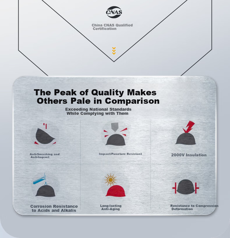 DANGJIAN Safety Helmet, ABS Impact-Resistant Breathable Anti-Smashing Shockproof Insulated Electrical Construction Site Leader Helmet, Direct Shipping from Jingcang Warehouse - V-Shaped White 4