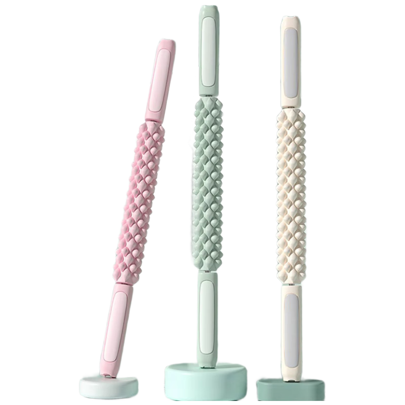 Duweike Wolf Tooth Leg Massager, Muscle Relaxation, Children's Fascia Stretching, Deep Langya Foam Roller, Pink