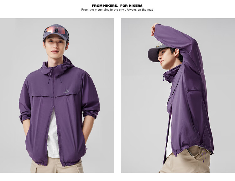 Pioneer Camp Suzaku Men's Summer Outdoor Lightweight Sun Protection Jacket Loose Hooded Coat UV Protection UPF50+ 10