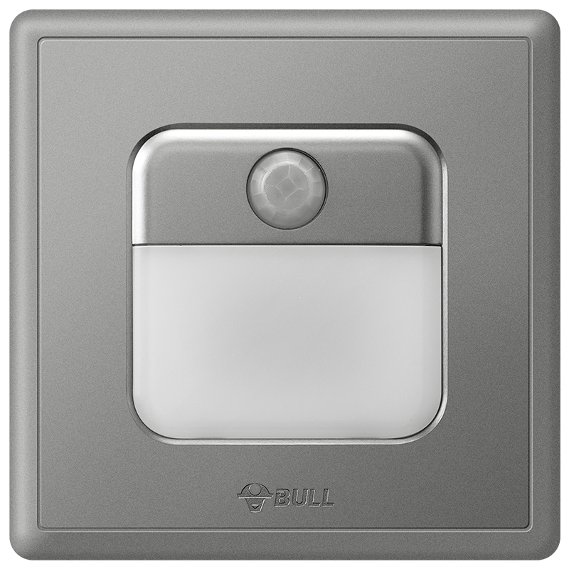 BULL Switch Socket G36 Series Motion Sensor Floor Lamp G36D123, Space Gray, Concealed Installatio