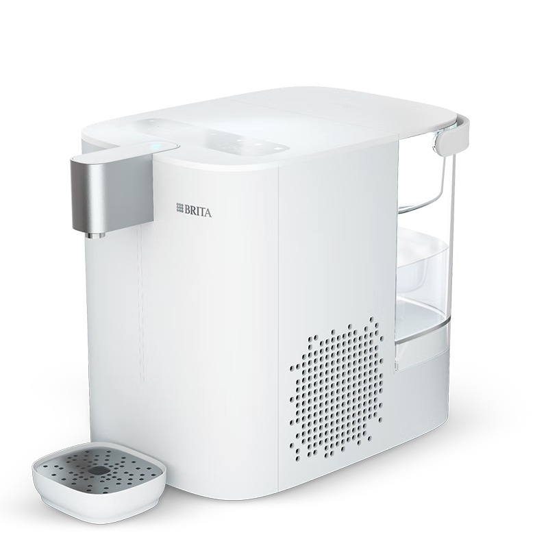 Birande (BRITA) Cube Water Purifier, Instant Hot And Cold Drinking Machine, Temperature Adjustable, No Installation Required Desktop Water Purifier, White, Smart Water Dispenser