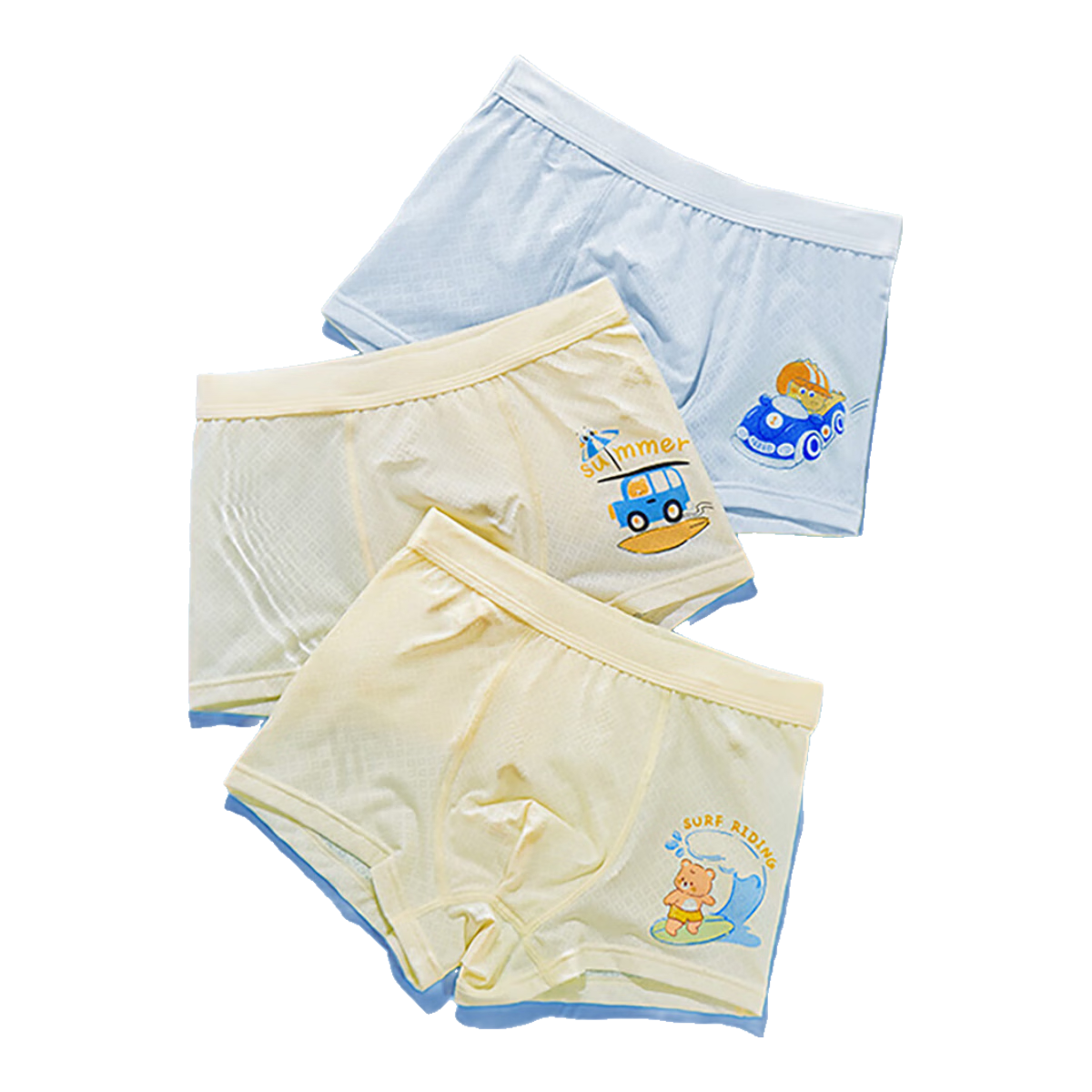 AIBEDILA Boys' Underwear, Summer Thin Ice Silk Breathable Underwear, Comfortable Boxer Briefs for Older Boys And Toddlers