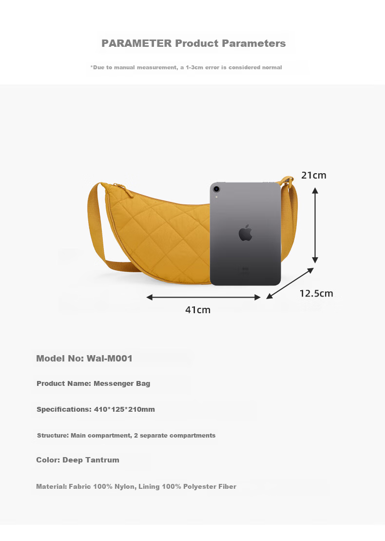 BIGCOWCOW Crossbody Bag for Women, Large Capacity, Korean Style Versatile Quilted Dumpling Bag, College Student Class Shoulder Bag, Deep Brow 3