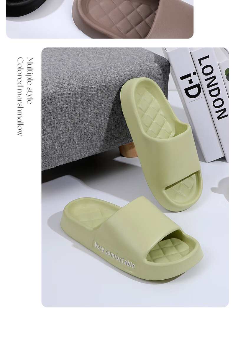 Grace EVA Breathable Slippers, Soft Sole Comfortable All-Season Outdoor Indoor Home Couple Sandals for Men And Women, Pink, Size 40-41 13