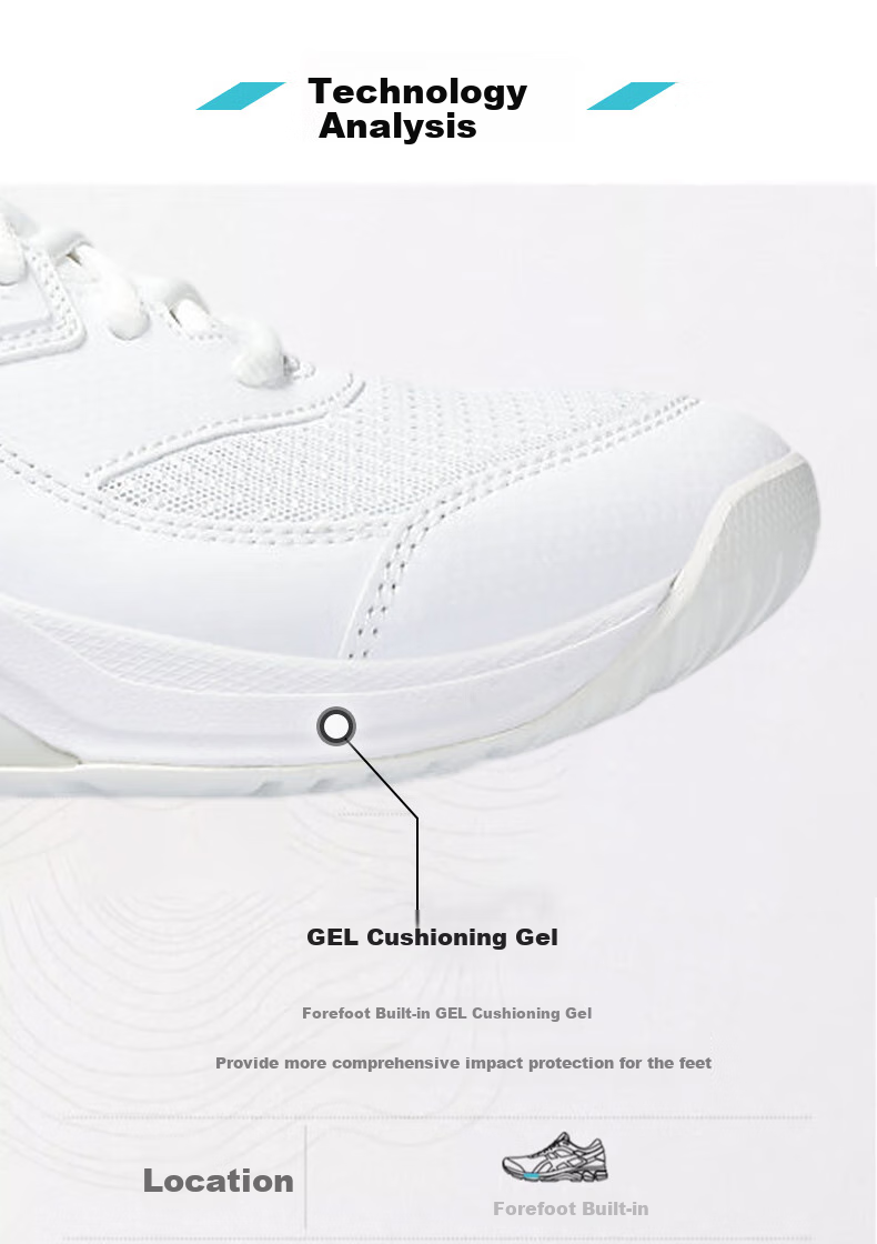 Asics Tennis Shoes GEL-DEDICATE, Durable Non-Slip Sports Shoes for Men And Women, 1041A408-101, Size 44 1