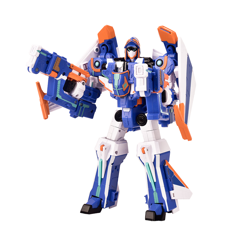 JUMPGO Flash Card Fighter 2 Toy Boys King Kong Transforming Robot Mecha Hunter 8154