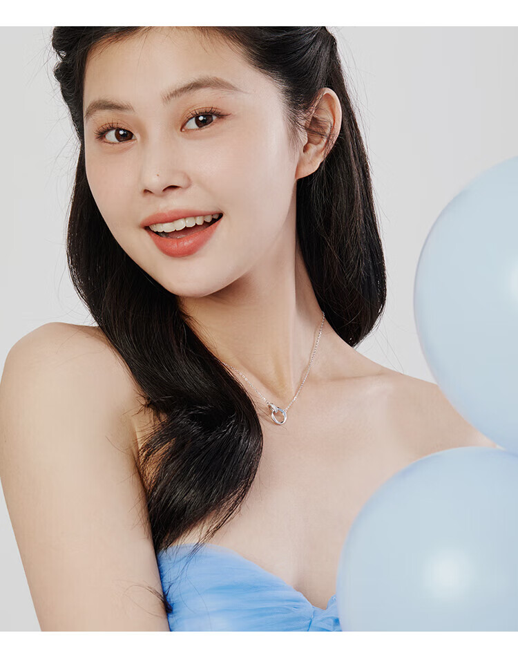 Clect Couple's Necklace for Women, Mobius Ring Alloy Collarbone Chain, Fashion Jewelry, Birthday Gift for Wome 3