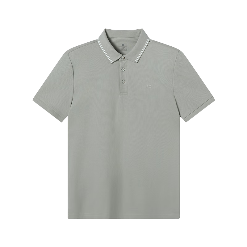 JD Original 100 High-End Polo Shirts for Men, Wrinkle-Free Premium Short-Sleeve T-Shirts, New Summer Style Gift, Light Gray-Green 3XL