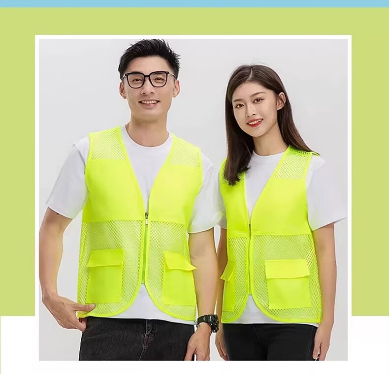 Laorui Work Vest, Summer Logistics Delivery, Instant Food Delivery Rider, Mesh Breathable Workwear Vest, Customizable 12