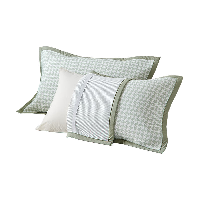 Bamboo 100 Bamboo Fiber Cooling Mat Pillowcase Breathable Refreshing Cooling Non-Slip Pillowcase Adult Pillow Cover Pair Green