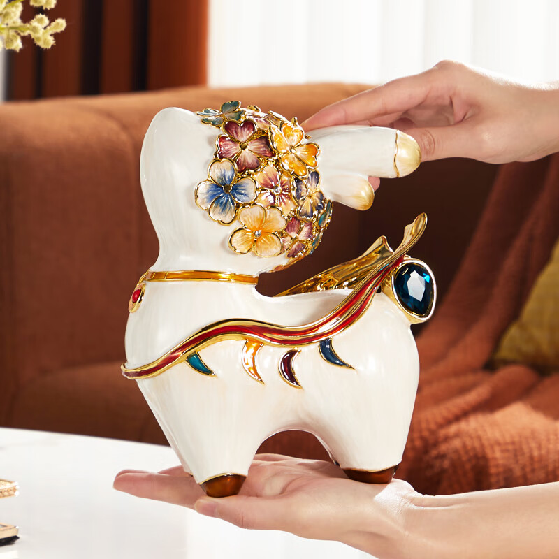 Norsman Nine-Color Deer Ornament Luxury High-End Living Room Entryway Wine Cabinet TV Cabinet Office Decoration Housewarming Gift