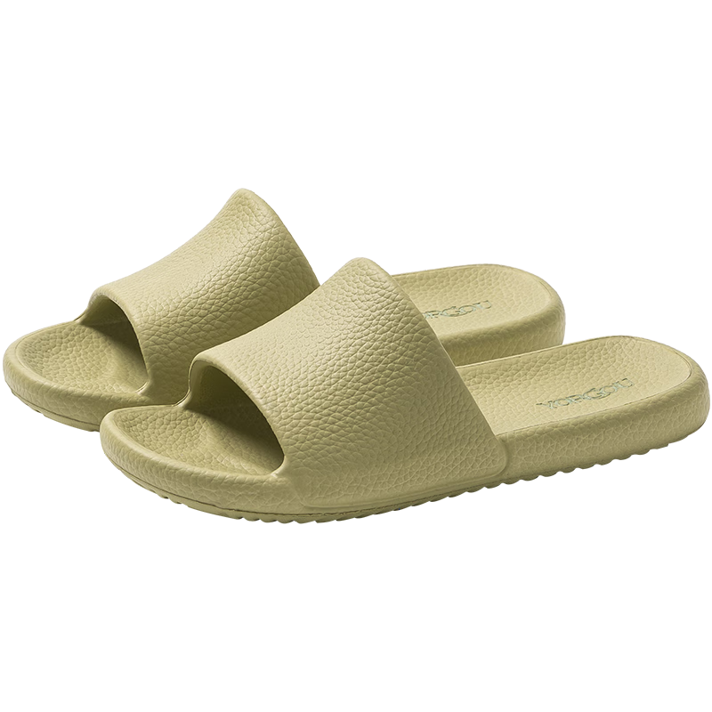 Yuangang Mocha Slippers for Women, Summer Indoor Non-Slip Bathroom Home Sandals for Men, Avocado Green 39-40 [Standard Size]