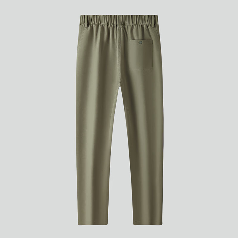 Ayoupang Summer Large Size Elastic Waist Dress Pants, Loose Elastic Business Thin Casual Pants, Plus Size Cargo Trousers