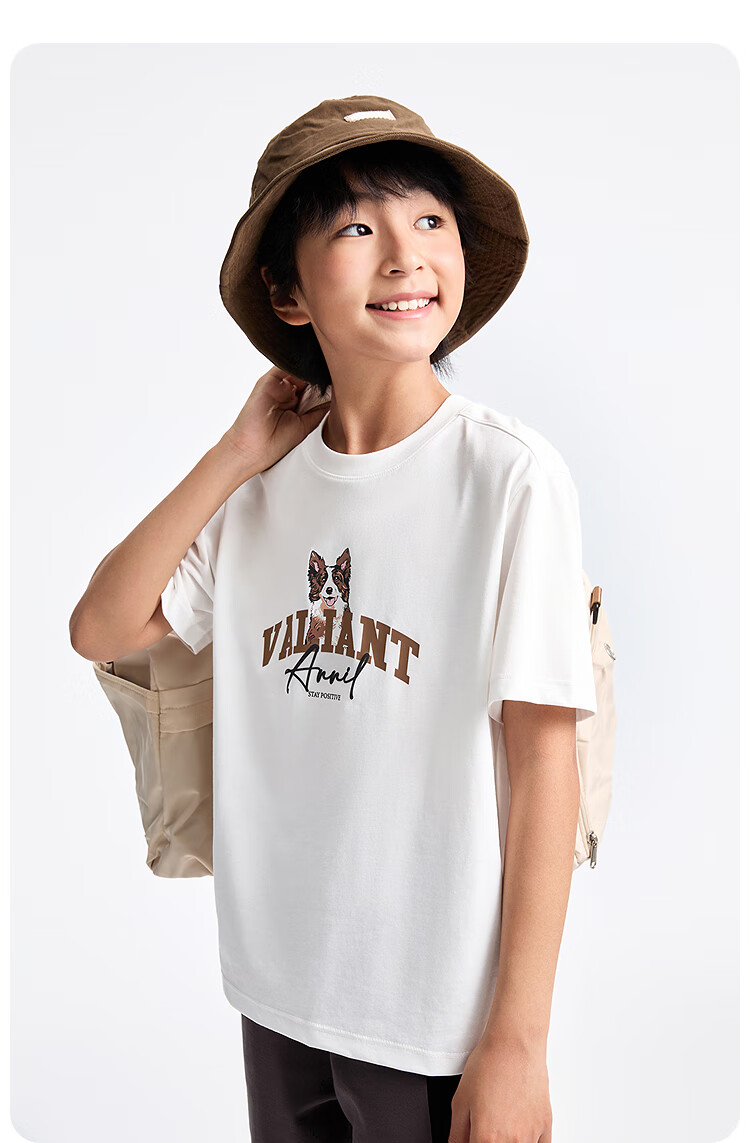 Annil Children's Clothing, Boys And Girls Round Neck Short-Sleeve T-Shirt, 2025 Summer New Style, Casual Printed Breathable Cool Elastic 6