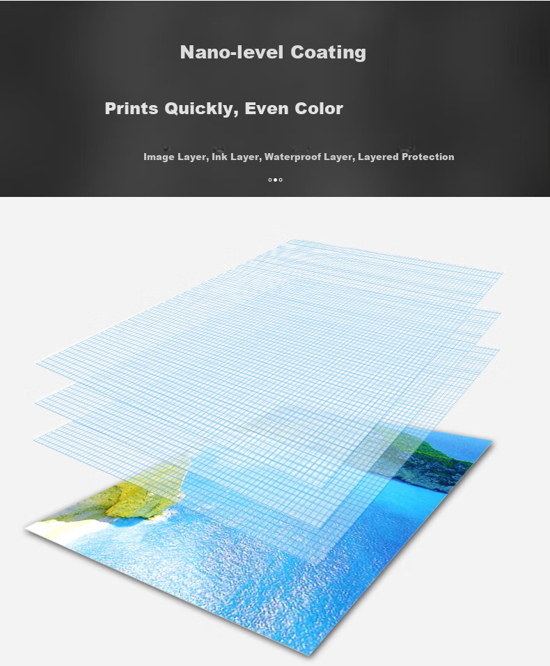 Elifo RC Photo Paper High Gloss Waterproof Inkjet Printing RC Photo Paper, 260g Photo Paper, RC Photo Paper Glossy A4-30 Sheets 4