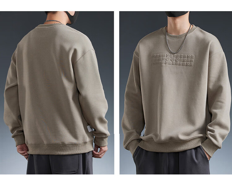 JEEP SPIRIT Men's Hoodie Jacket Autumn Winter Long Sleeve T-Shirt Trendy Sports Base Layer Casual Top 11