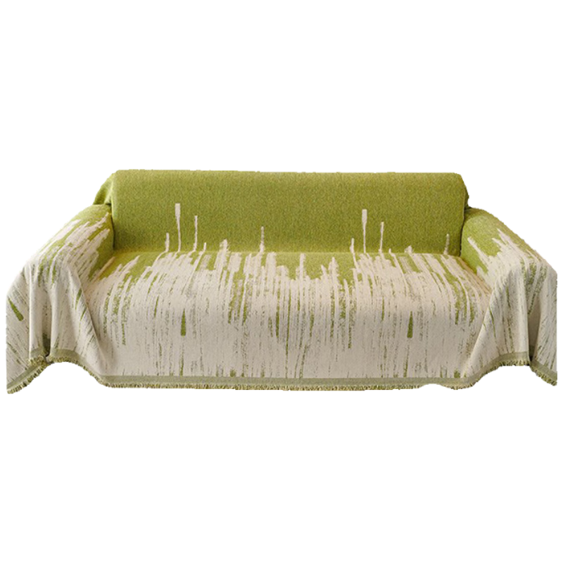 Grace Chenille Sofa Cover Anti-Cat Scratch Non-Slip Four Seasons Universal Ice Spike Snow River 180*340cm
