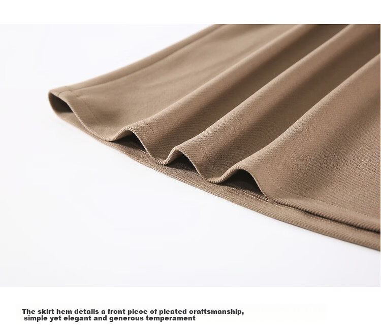 Dme A-Line Skirt, Winter Commute Mid-High Waist Solid Color A-Line Skirt Casual Midi Skirt, Black, M 5